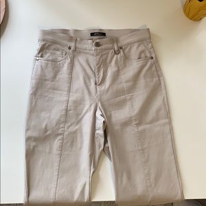 Khaki straight leg pants